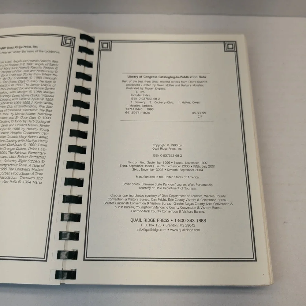 Best Of The Best From Ohio Cookbook Recipe Collection Community 2004